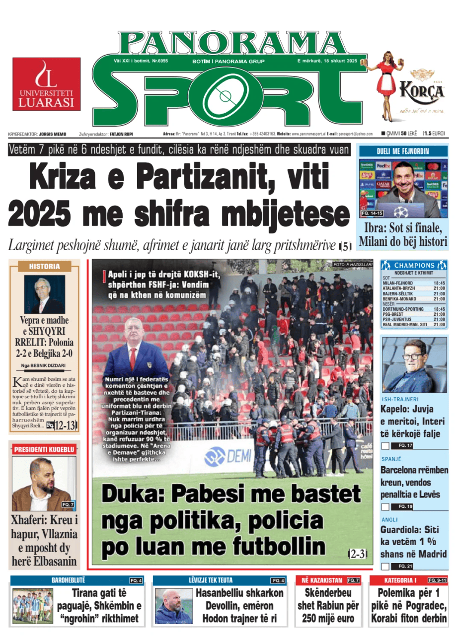 Prima-pagina-Panorama Sport-oggi-edizione-di-oggi-20250218